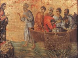Christ on Lake Tiberias Fishing Duccio.jpg
